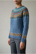 Ivana - Vintage Jacquard Crew Neck Sweater — variant_front