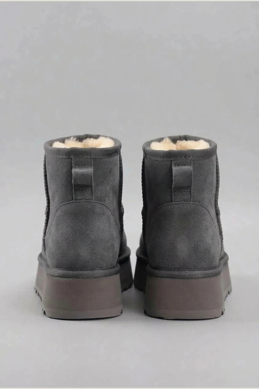 Women's Leather Fleece Snow Boots – Filvienne — variant_front