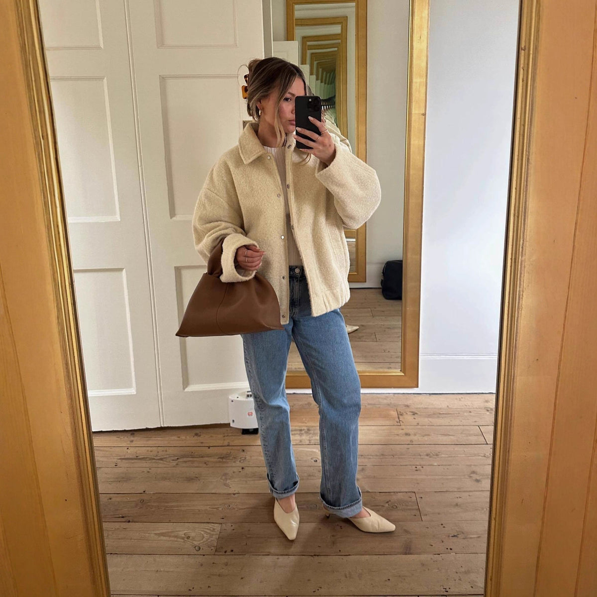 Damen kuschelige Teddyjacke mit seitlichen Taschen und elastischem Saum Drune — gallery_03.jpg