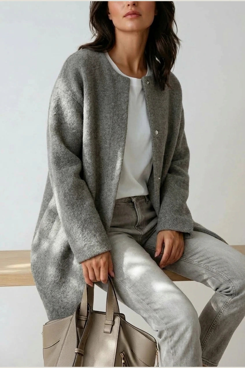 Elena | Wool Blend with Button Closure — variant_front