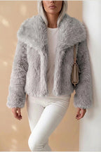 Faux Fur Cropped Coat for Women — variant_front