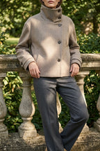 Jacket Women - Wool Blend Cropped Jacket with Buckle Collar — liora-womens-long-sleeve-coat-cozy-buckle-collar-winter-layer_lifestyle_environmental_05.webp