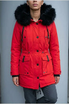 Aria | Women's Thick Faux Fur Hooded Insulated Parka Coat — variant_front