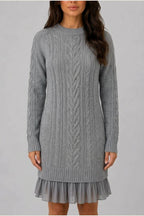 Dress Women - Cable Knit Sweater Dress — variant_front
