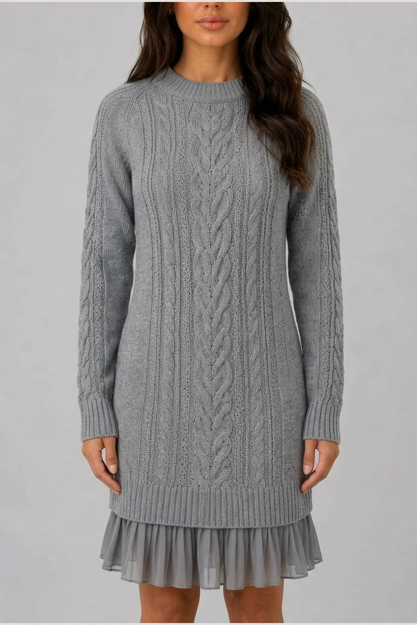 Dress Women - Cable Knit Sweater Dress — variant_front