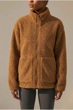Paige | Women's Relaxed Fit Teddy Zip-Up Jacket — variant_front