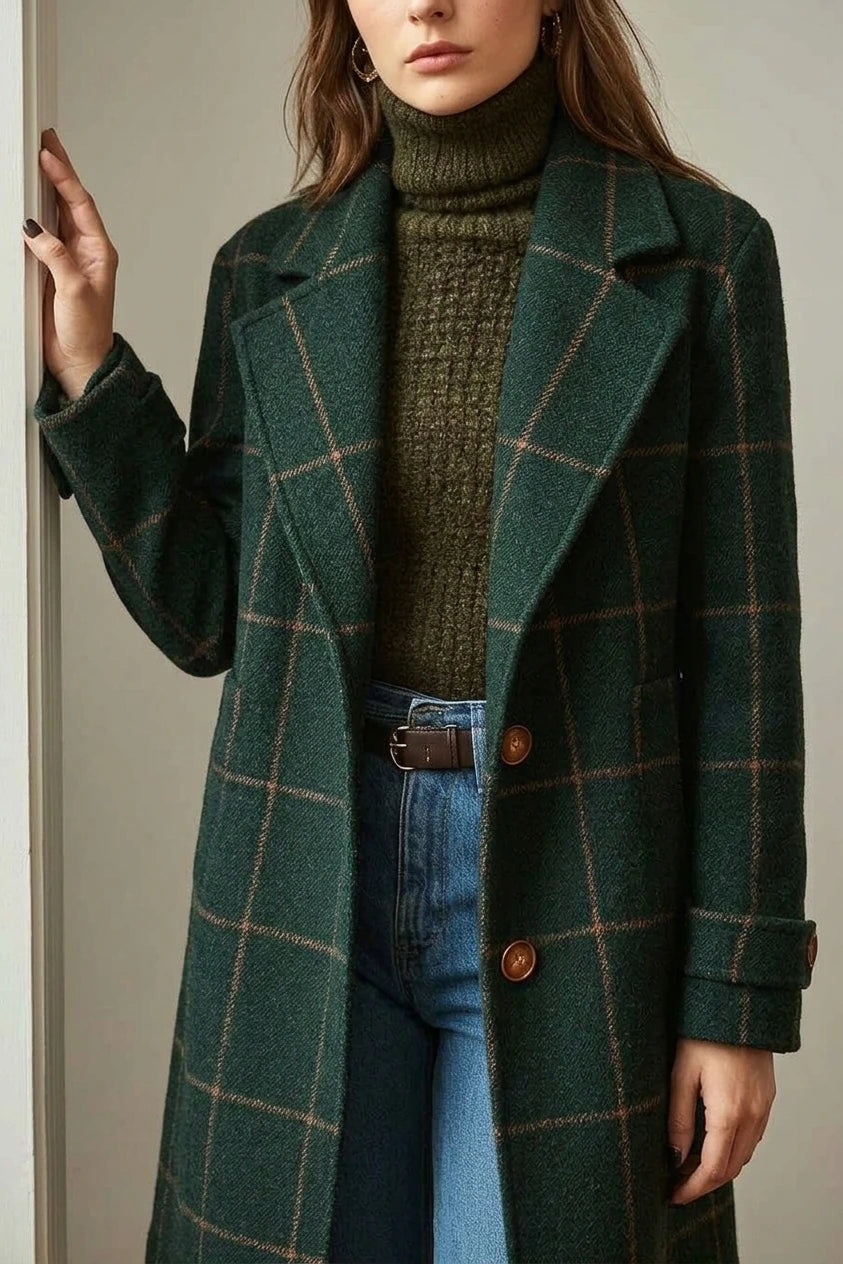 Oxford | Wool Check Coat — variant_front