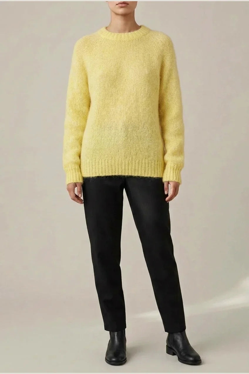Women'S Elegant French Style Round Neck Sweater, Suitable for Spring/Autumn — variant_front
