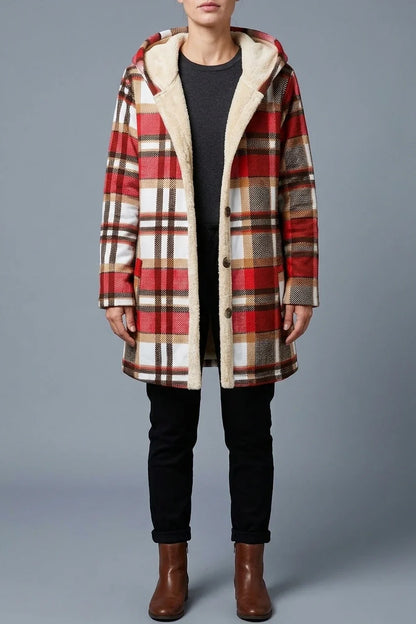 Women'S Casual Plaid Thickened Autumn and Winter Jacket — variant_front