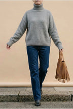 AMELIA SOFT KNIT ROLL NECK JUMPER — variant_front
