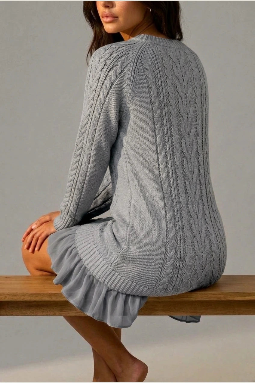 Dress Women - Cable Knit Sweater Dress — variant_front