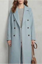 Women's Wool Blend Double-Breasted Coat – Elspeth — variant_front