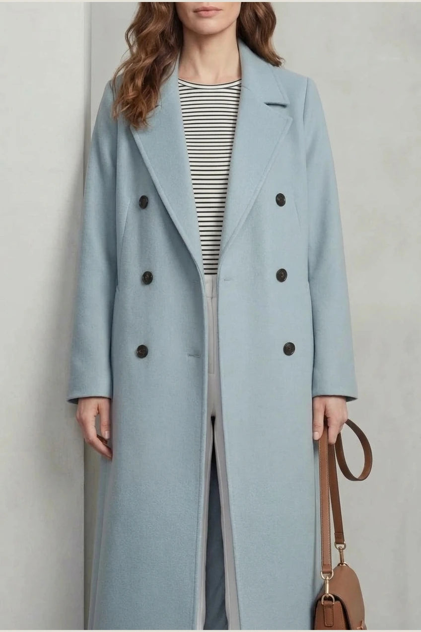Women's Wool Blend Double-Breasted Coat – Elspeth — variant_front