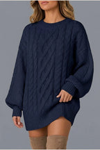 Montarello Women's Jumper Dress Cable Knit Oversized — variant_front