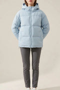 Grace | Women's Hooded Puffer Winter Jacket Zip-Up Padded Coat — variant_front