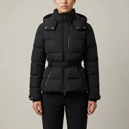 Charlotte | Women's Belted Puffer Jacket — variant_front