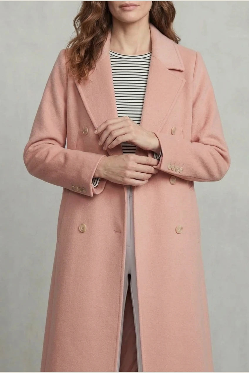 Women's Wool Blend Double-Breasted Coat – Elspeth — variant_front