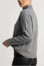 Sweater Women - Cashmere Knit Soft Sweater with Turtleneck — variant_front