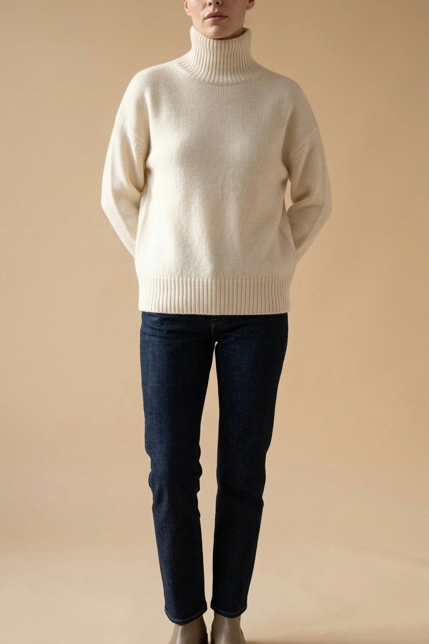 AMELIA SOFT KNIT ROLL NECK JUMPER — variant_front