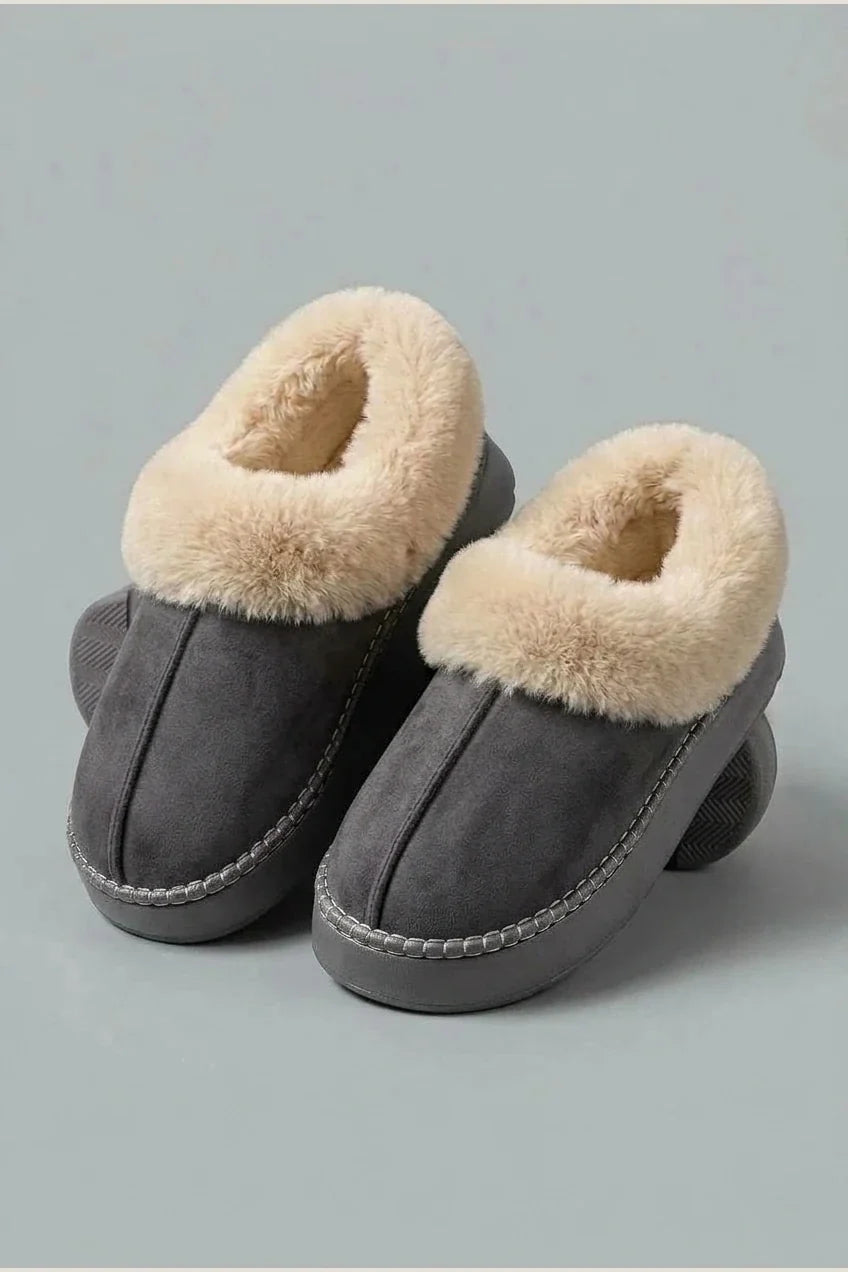 Thickened Warm Low-Top Couple's Plush Indoor Slippers for Men and Women, New 2025 Autumn/Winter Home Shoes — variant_front