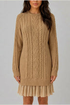 Dress Women - Cable Knit Sweater Dress — variant_front