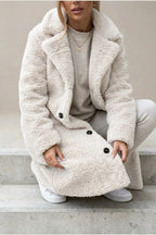 Doris | Women's Oversized Teddy Long Coat — variant_front
