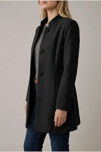Hallie | Women's Button-Down A-Line Coat — variant_front