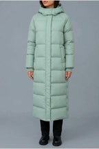 Women’s Long Puffer Coat – Hooded Padded Winter Jacket — variant_front