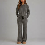 Women’s Knitted Two-Piece Set – Roll Neck Jumper & Wide Leg Trousers Outfit — variant_front