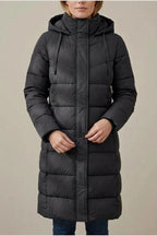 Women's Cozy Longline Puffer Jacket – Clover — variant_front