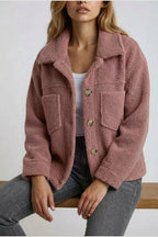 Vespera | Soft Button-Front Teddy Jacket — variant_front