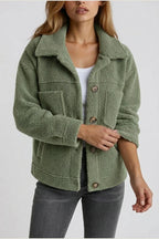 Vespera | Soft Button-Front Teddy Jacket — variant_front