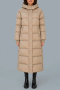 Women’s Long Puffer Coat – Hooded Padded Winter Jacket — variant_front