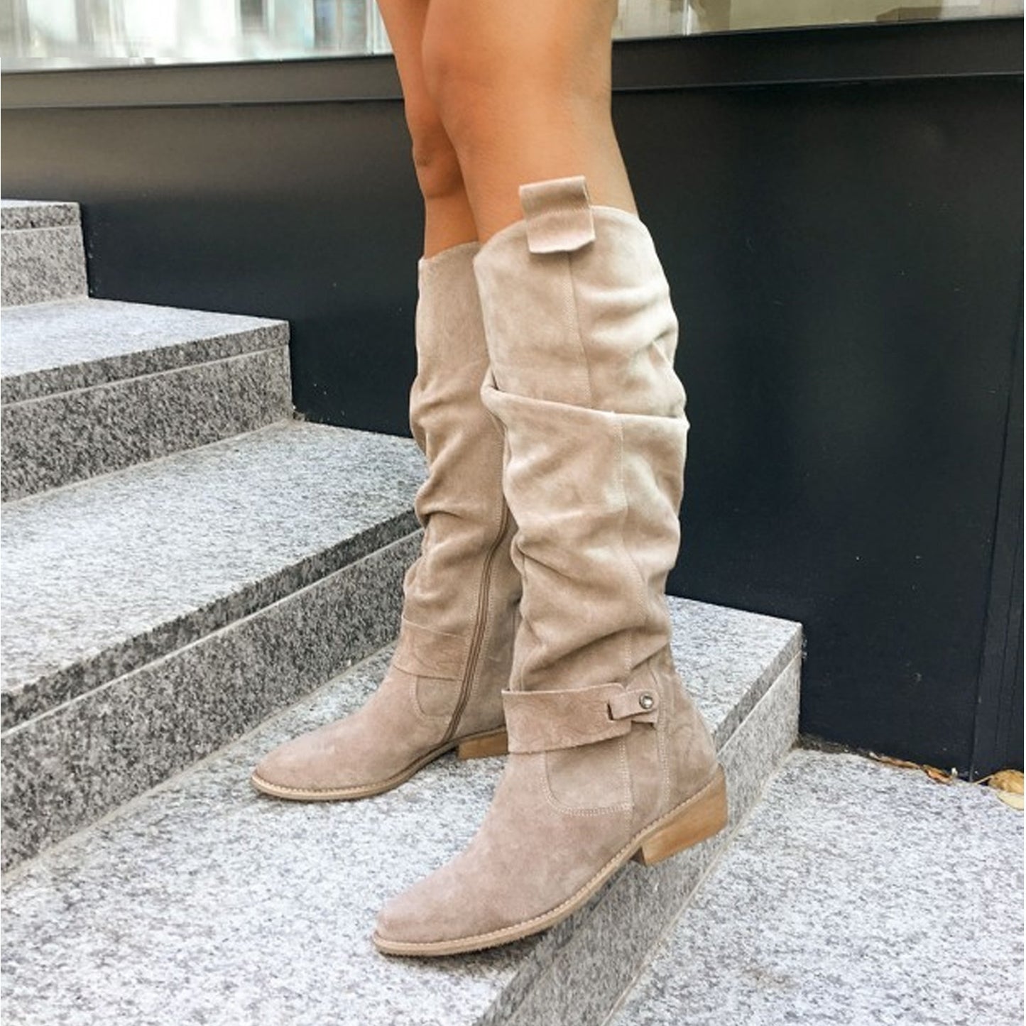 Bottes hautes en daim Allure