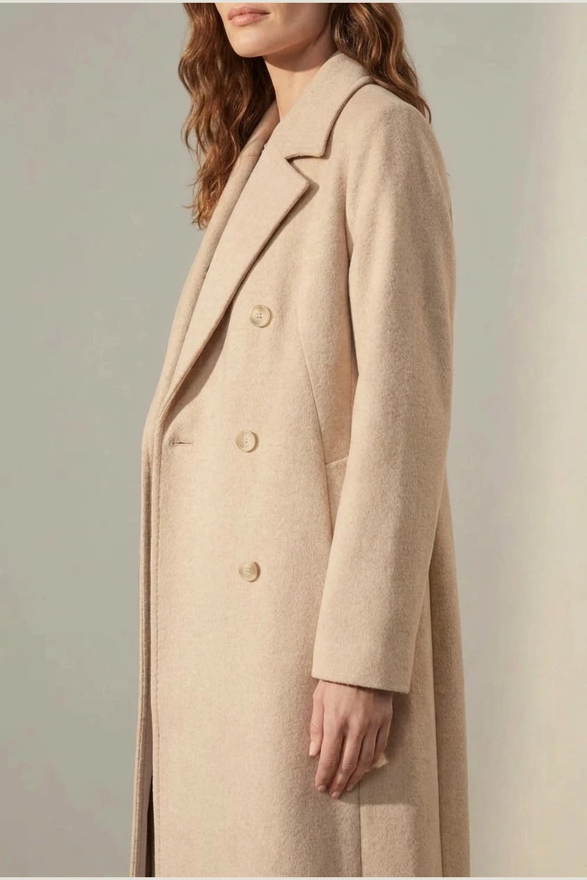 Women's Wool Blend Double-Breasted Coat – Elspeth — variant_front