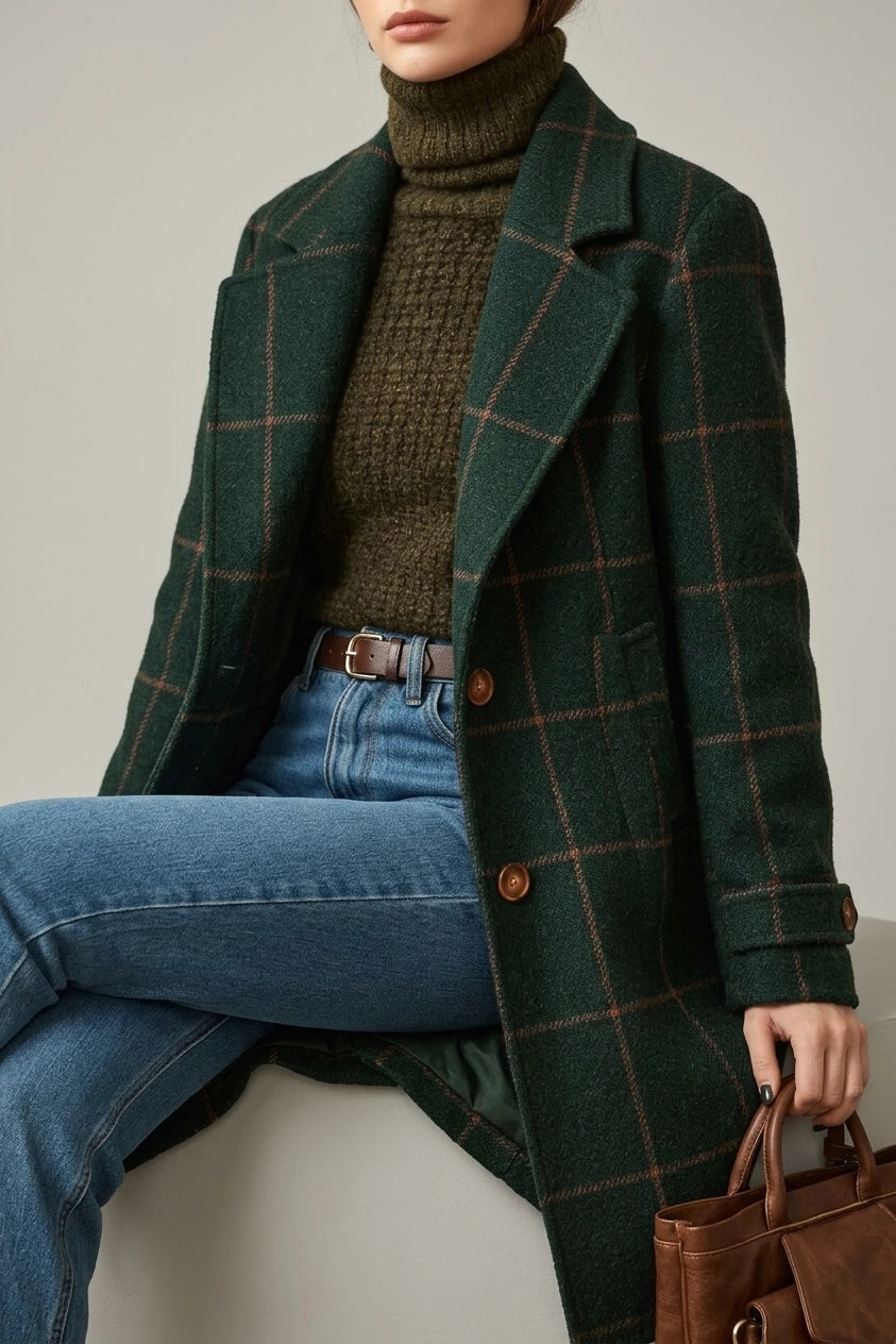 Oxford | Wool Check Coat — variant_front