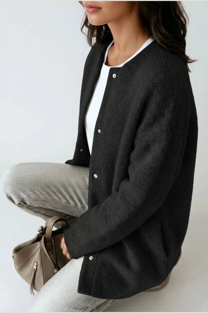 Elena | Wool Blend with Button Closure — variant_front