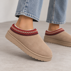 Women’s Suede Clogs | Warm Fur Lined Slip-On Winter Shoes — variant_front