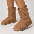 Women’s Suede Winter Boots | Warm Mid-Calf Shoes with Soft Lining — variant_front