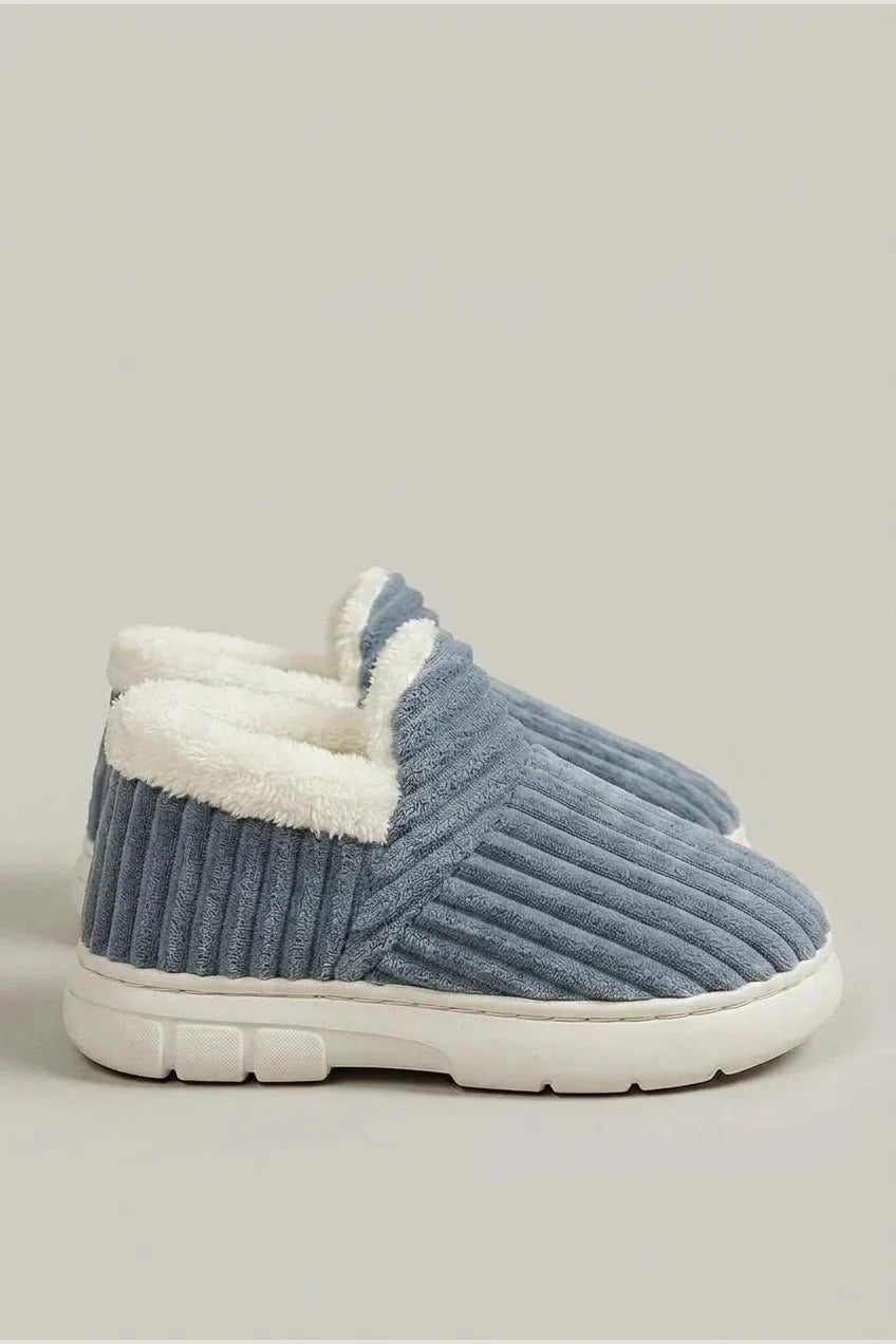Casual Slippers, Fashionable And Excellent Warm Fleece-Lined, Ribbed Texture, Comfortable And Warm, Ideal for Indoor/Outdoor Use, Unisex Home Slippers, All-Season, Multi-Color, Women Shoes — variant_front