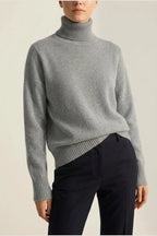 AURORA CASHMERE TURTLENECK SWEATER — variant_front
