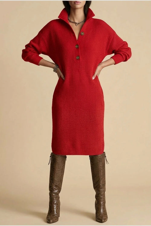 Janice | Elegant Sweater Dress — variant_front