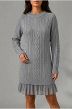 Dress Women - Cable Knit Sweater Dress — variant_front