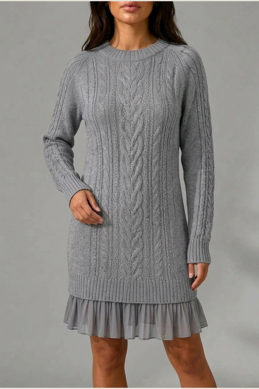 Dress Women - Cable Knit Sweater Dress — variant_front