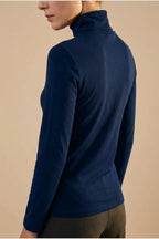 Women's Turtleneck Sweater Roll Neck Long Sleeve Straight Cuffs Plain Casual Layering — variant_front