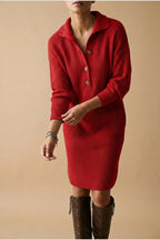 Janice | Elegant Sweater Dress — variant_front