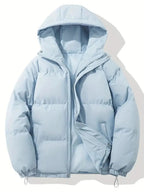 Grace | Women's Hooded Puffer Winter Jacket Zip-Up Padded Coat — variant_front