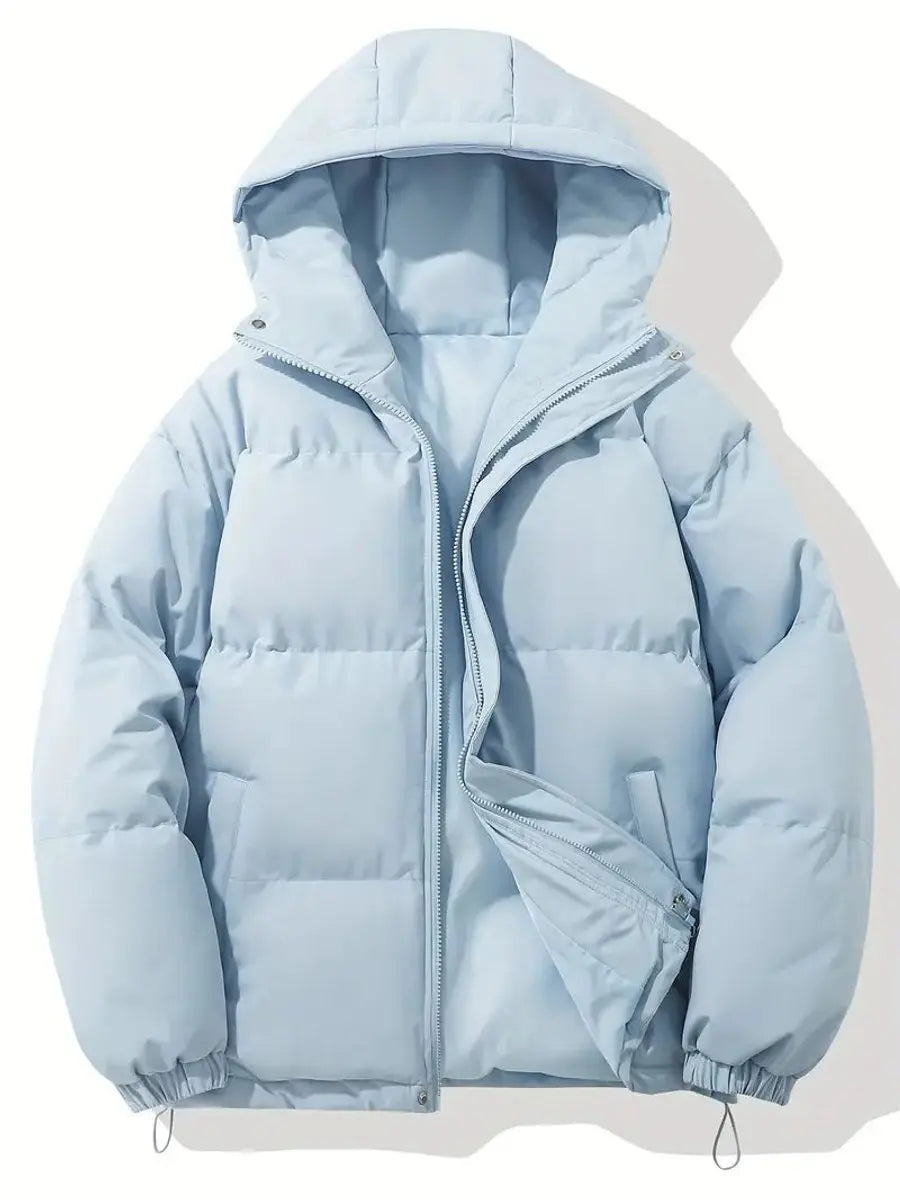Grace | Women's Hooded Puffer Winter Jacket Zip-Up Padded Coat — variant_front
