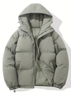 Grace | Women's Hooded Puffer Winter Jacket Zip-Up Padded Coat — variant_front