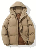 Grace | Women's Hooded Puffer Winter Jacket Zip-Up Padded Coat — variant_front